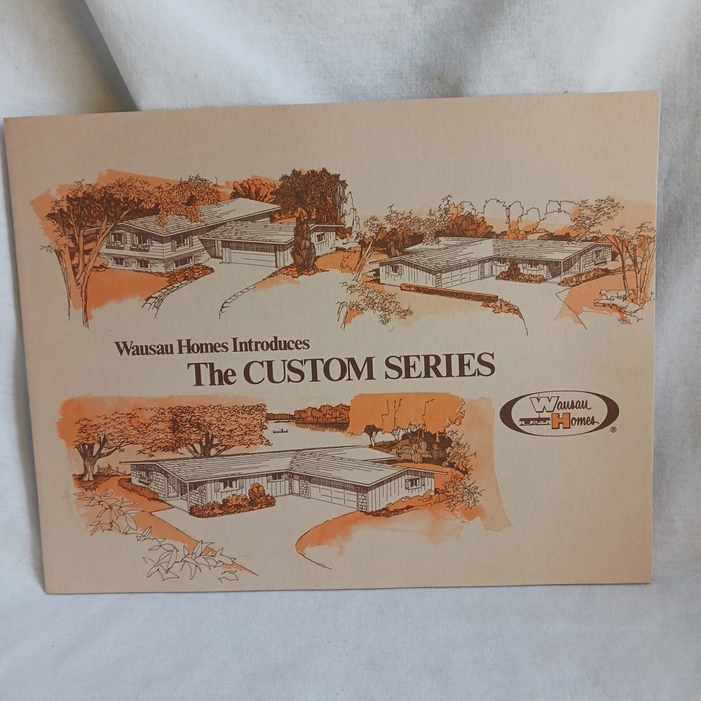 Vintage Wausau Homes Floorplan Pamphlet 1975